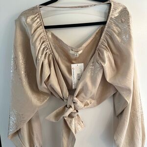 Elegant Beige Women's Blouse